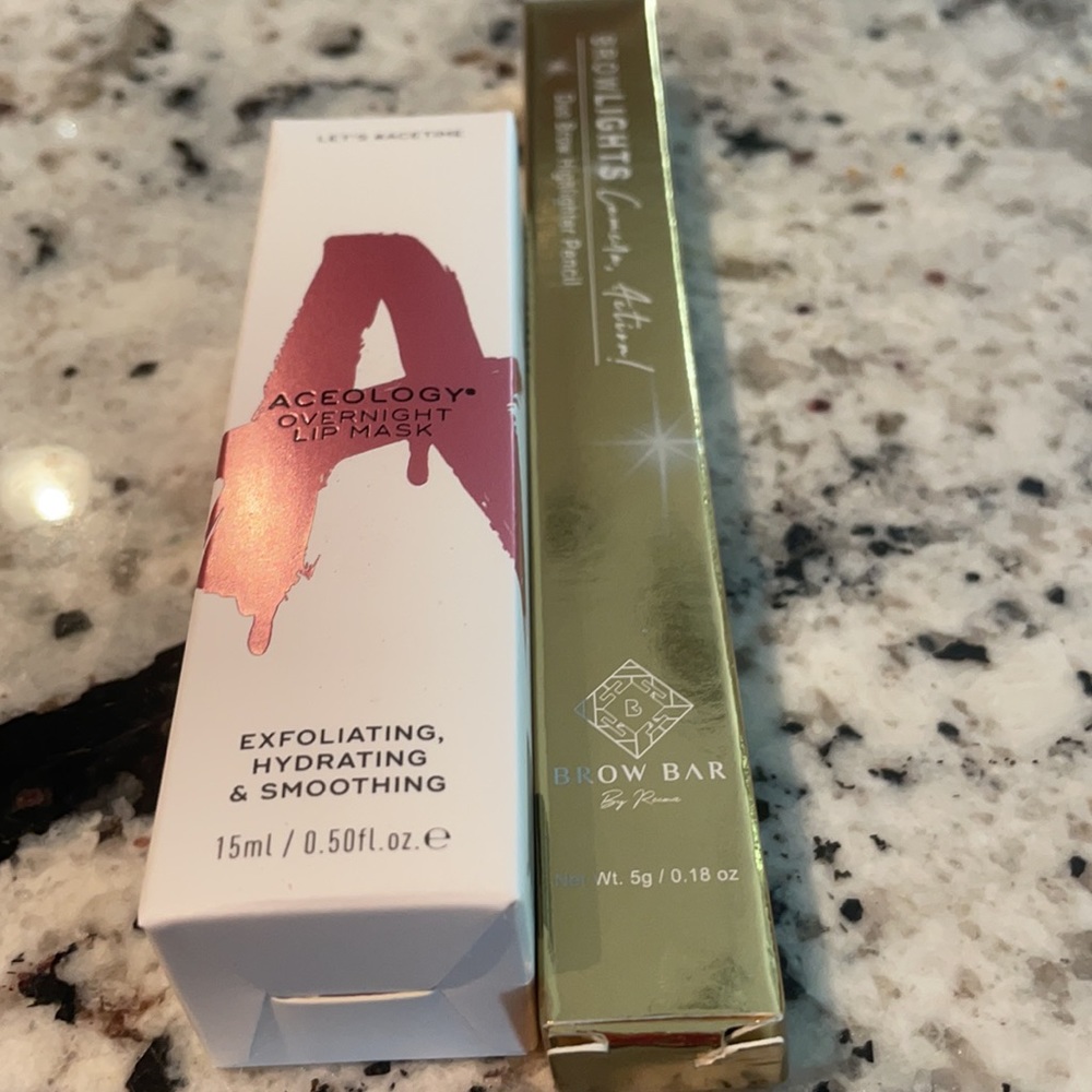BUNDLE-Brow highlighter & Overnight Lip mask